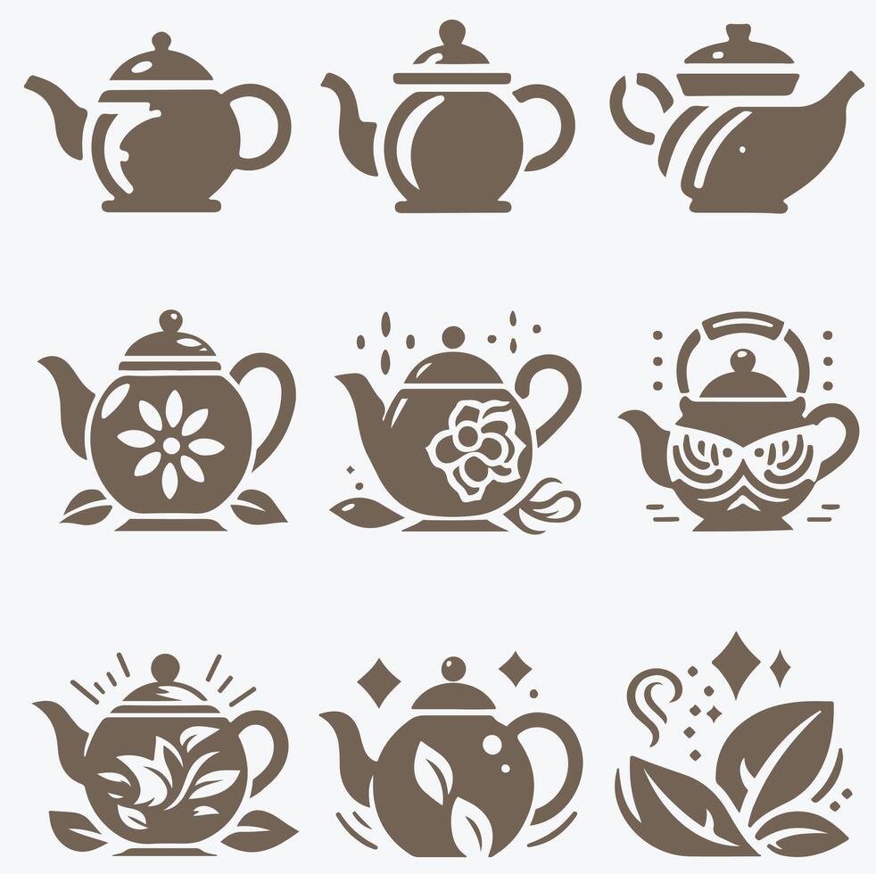 Teapot Haven collection logo vector