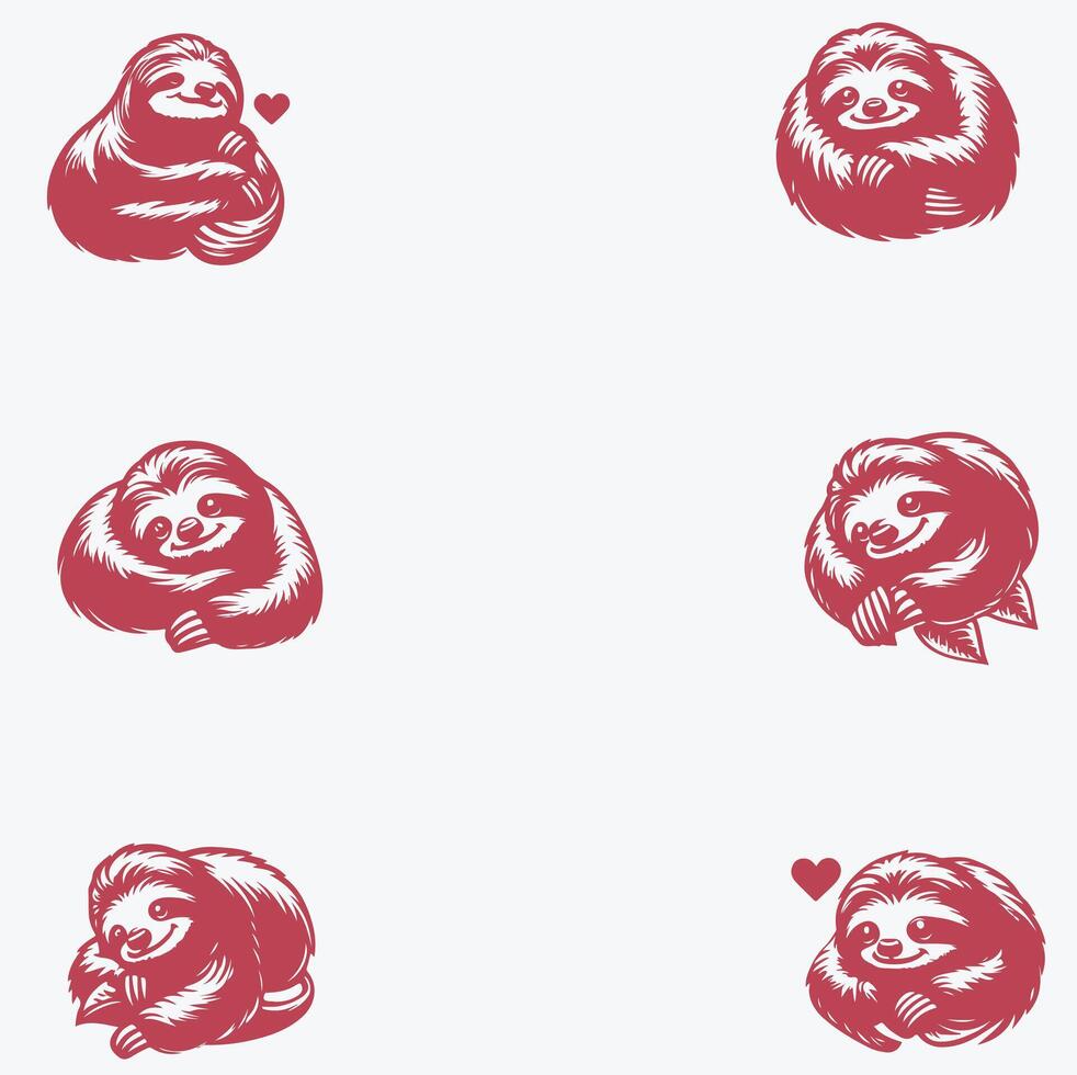 Chill Sloth Co collection logo vector