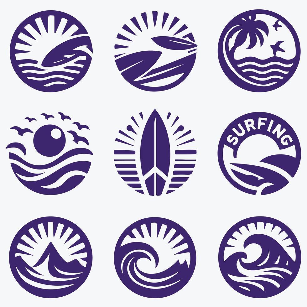 Endless Wave collection logo vector