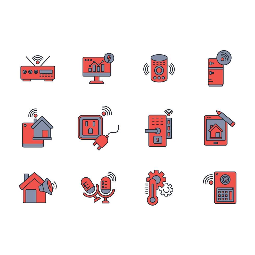 Home automation icon vector