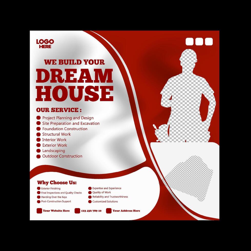 a poster for a dream house vector