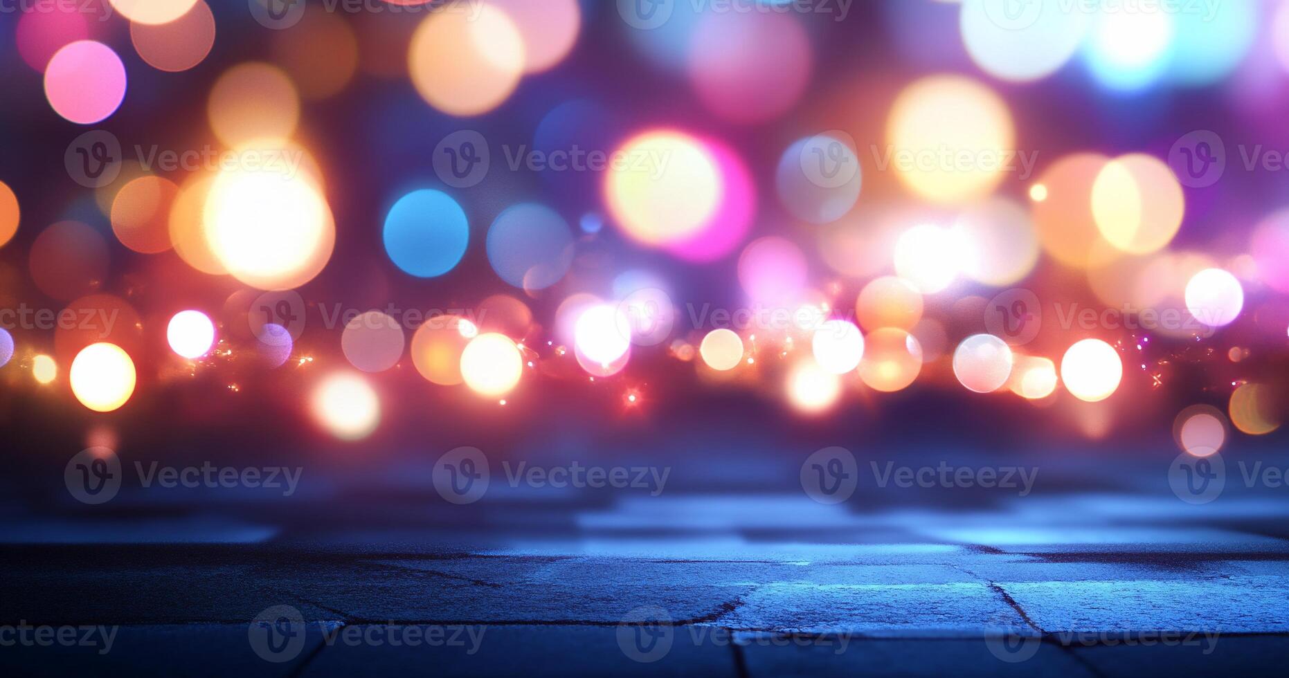 Abstract background with colorful lights photo