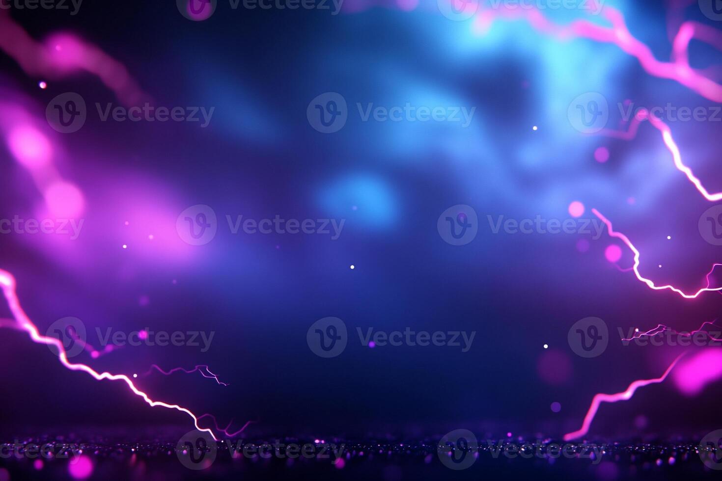 Abstract digital background with vibrant colors and lightning effects. photo