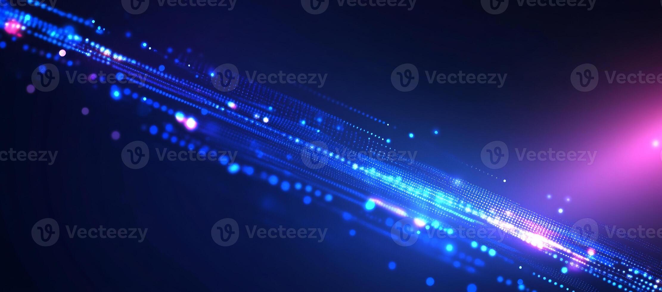 Abstract digital background with glowing lines and particles. photo