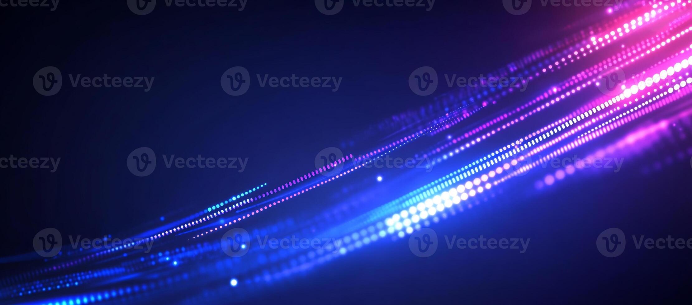 Abstract digital background with flowing light patterns in blue and pink. photo