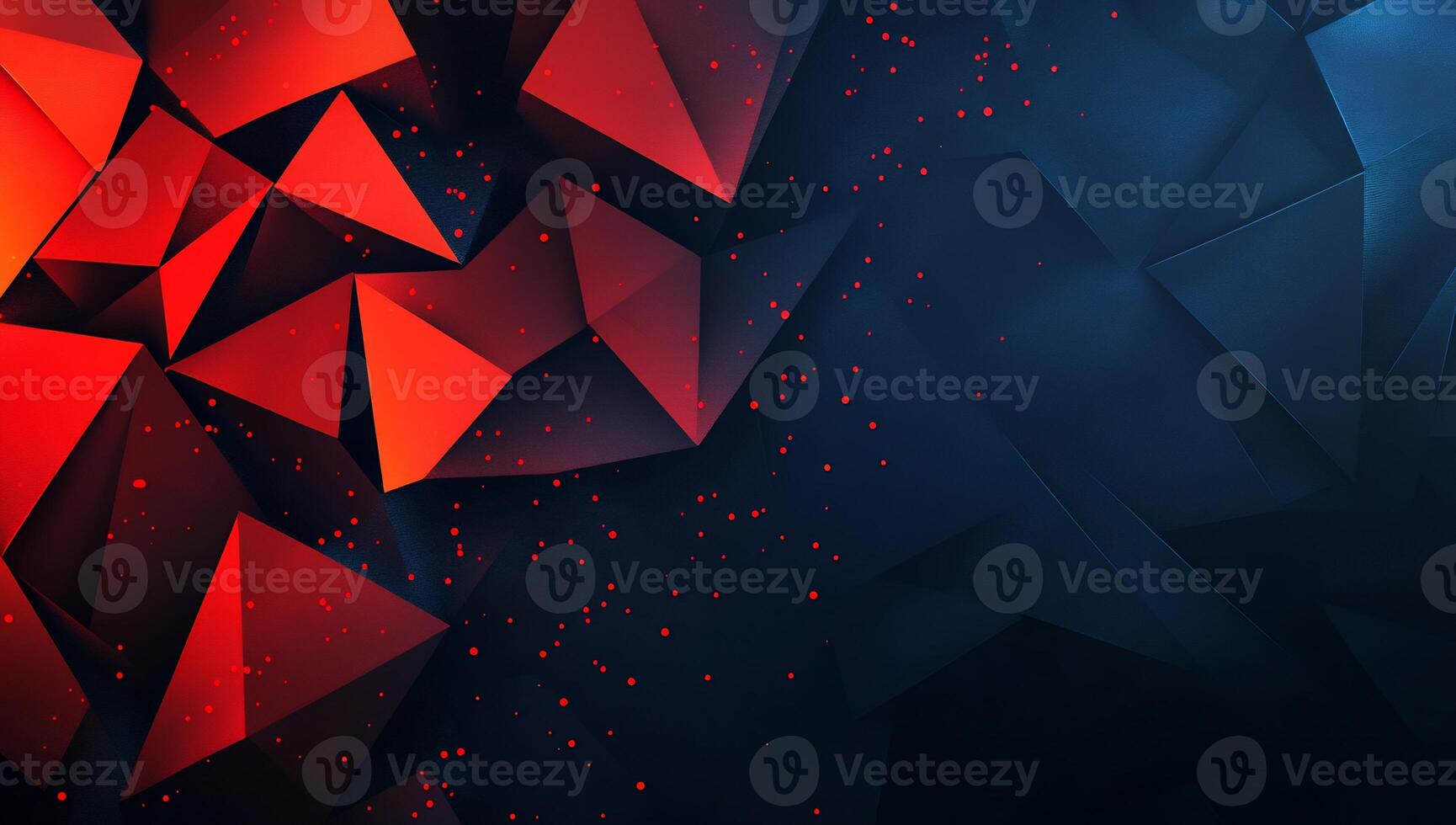 Abstract geometric shapes in red and blue tones with a dynamic feel. photo