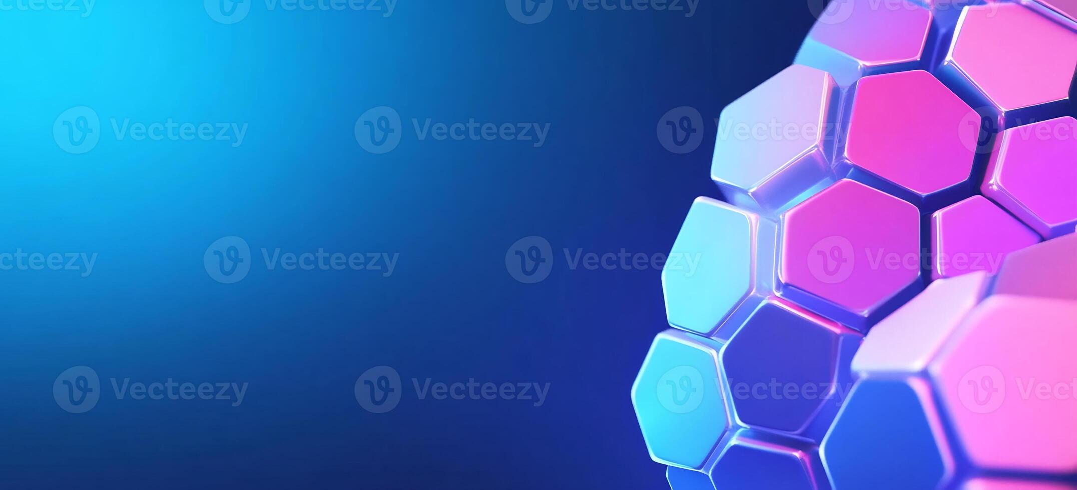 Abstract geometric shapes with vibrant colors and gradients. photo