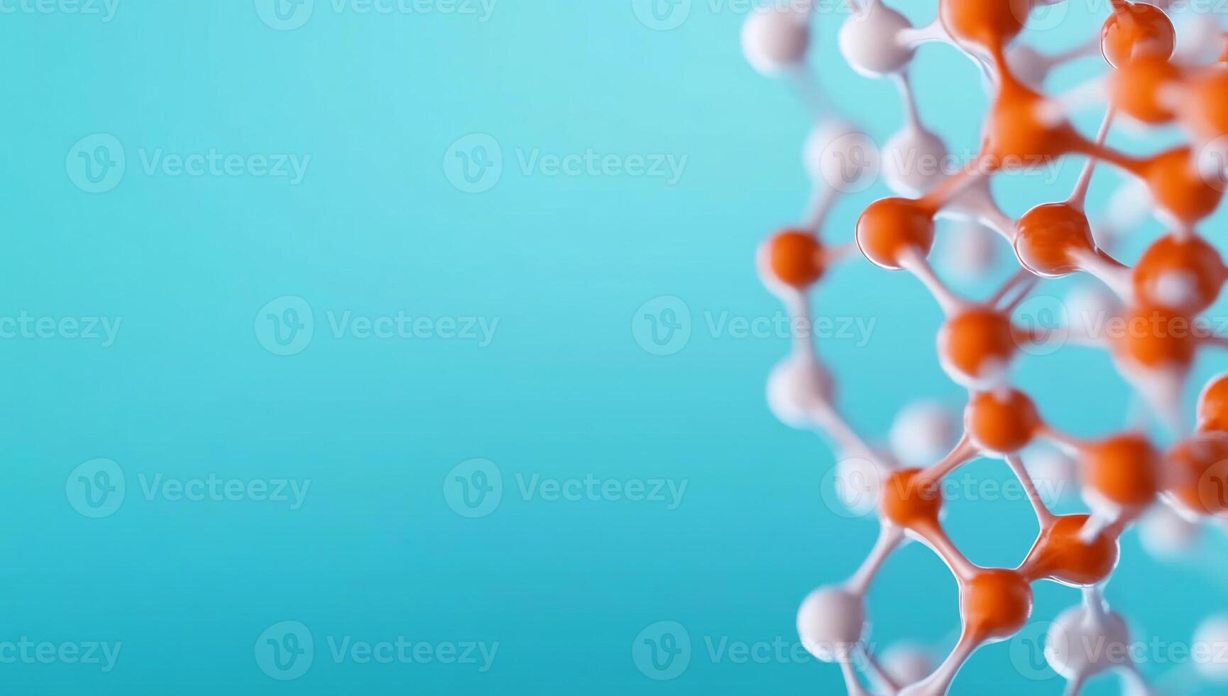Abstract representation of molecular structure in scientific context. photo
