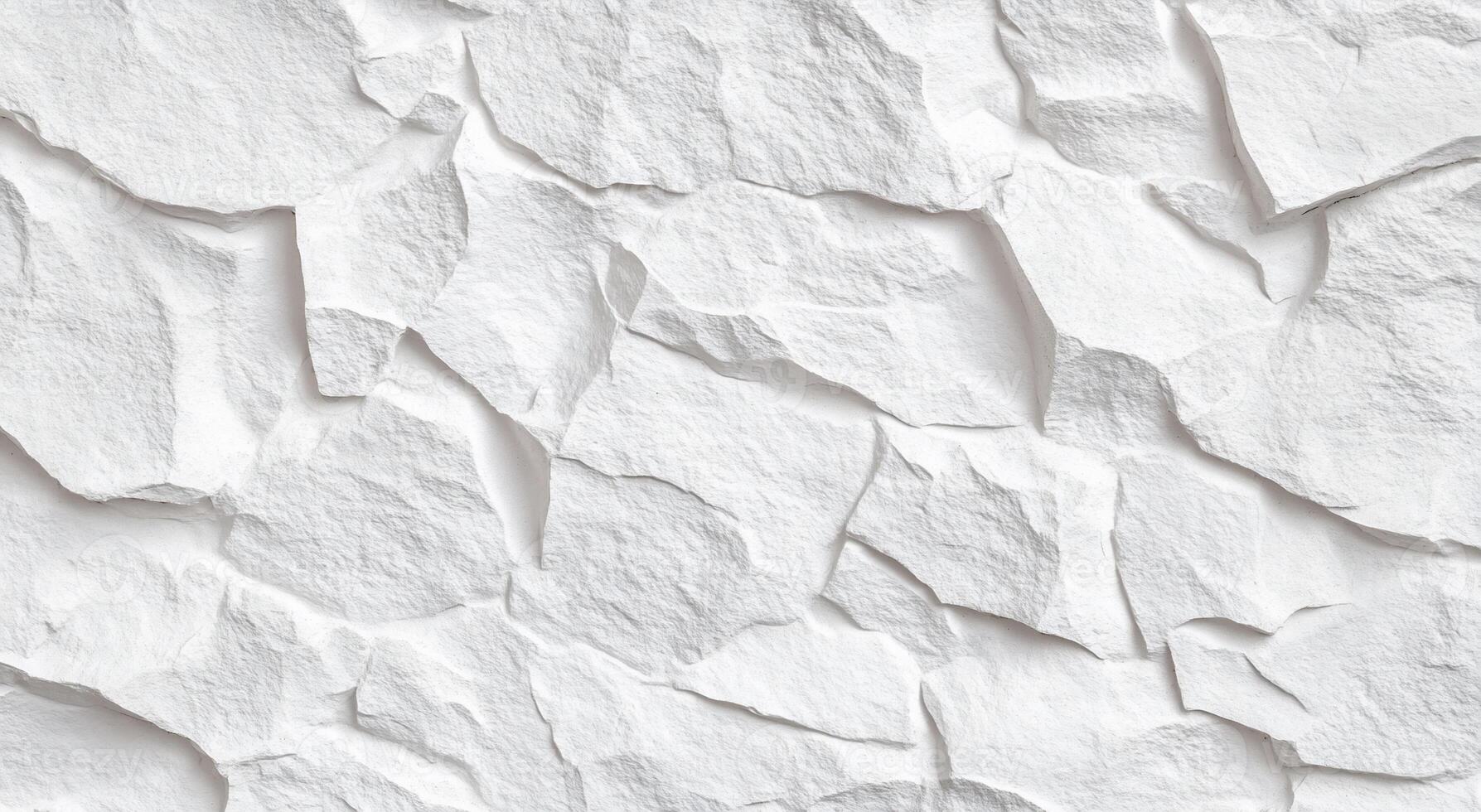Textured white surface resembling layered paper or rock formations. photo