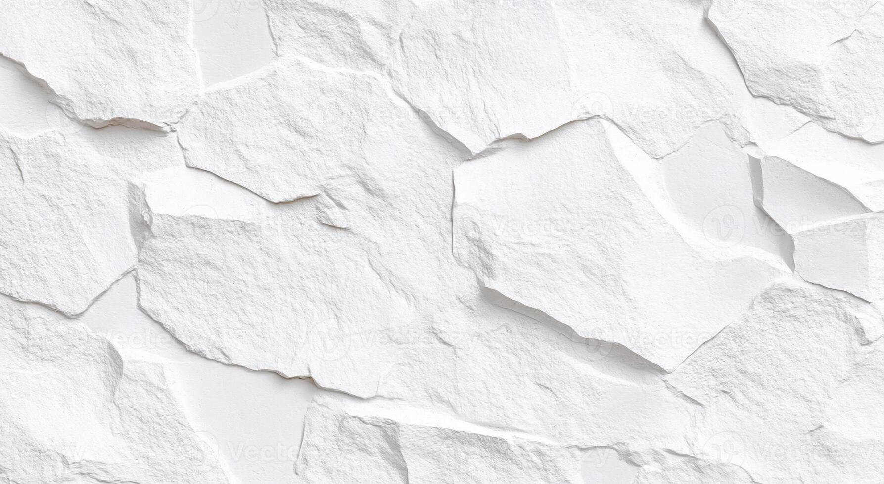Textured white wall with irregular shapes for design purposes. photo