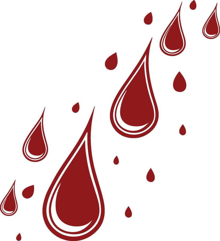 Blood drops illustration vector