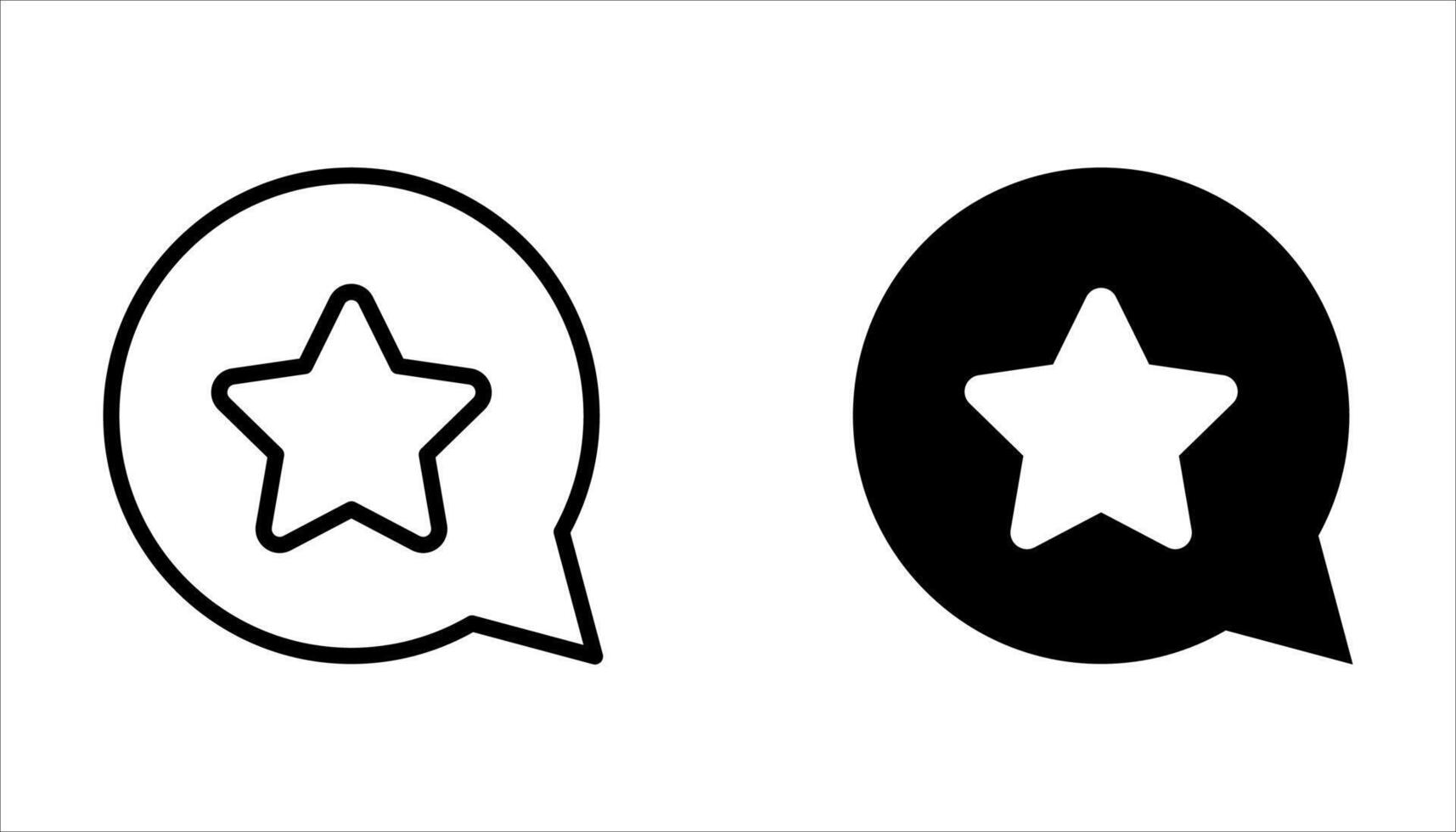 loyalty star icon set on white, vector