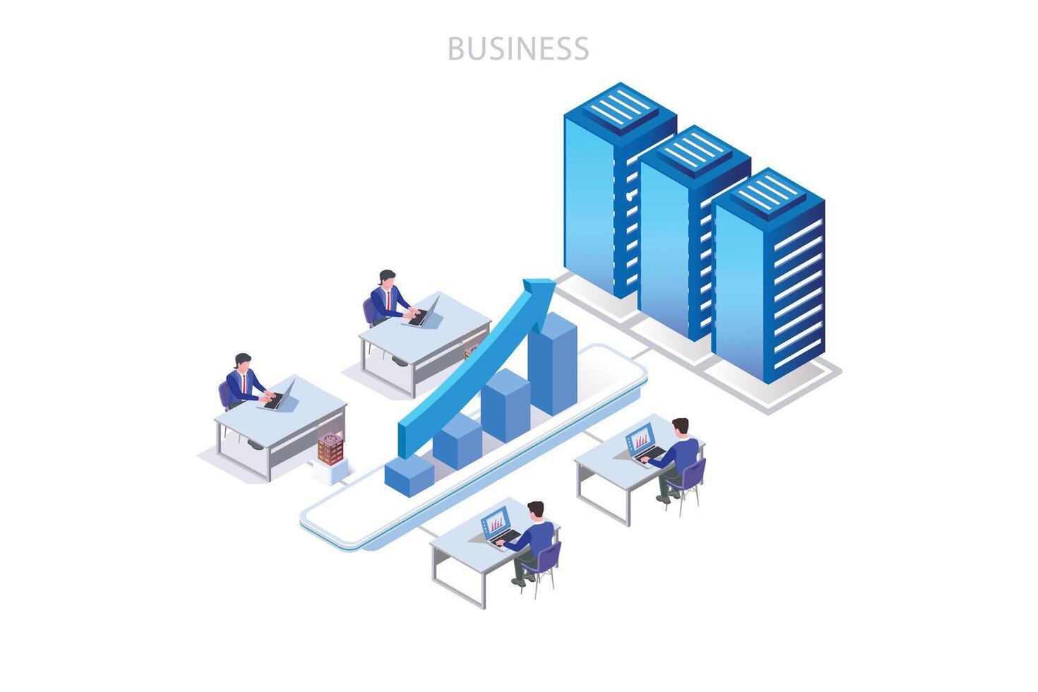 Isometric data collection, analysis graph and online computing vector