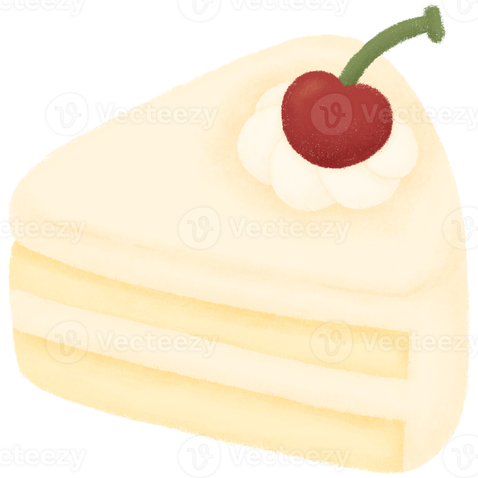 Cheesecake with cherry png