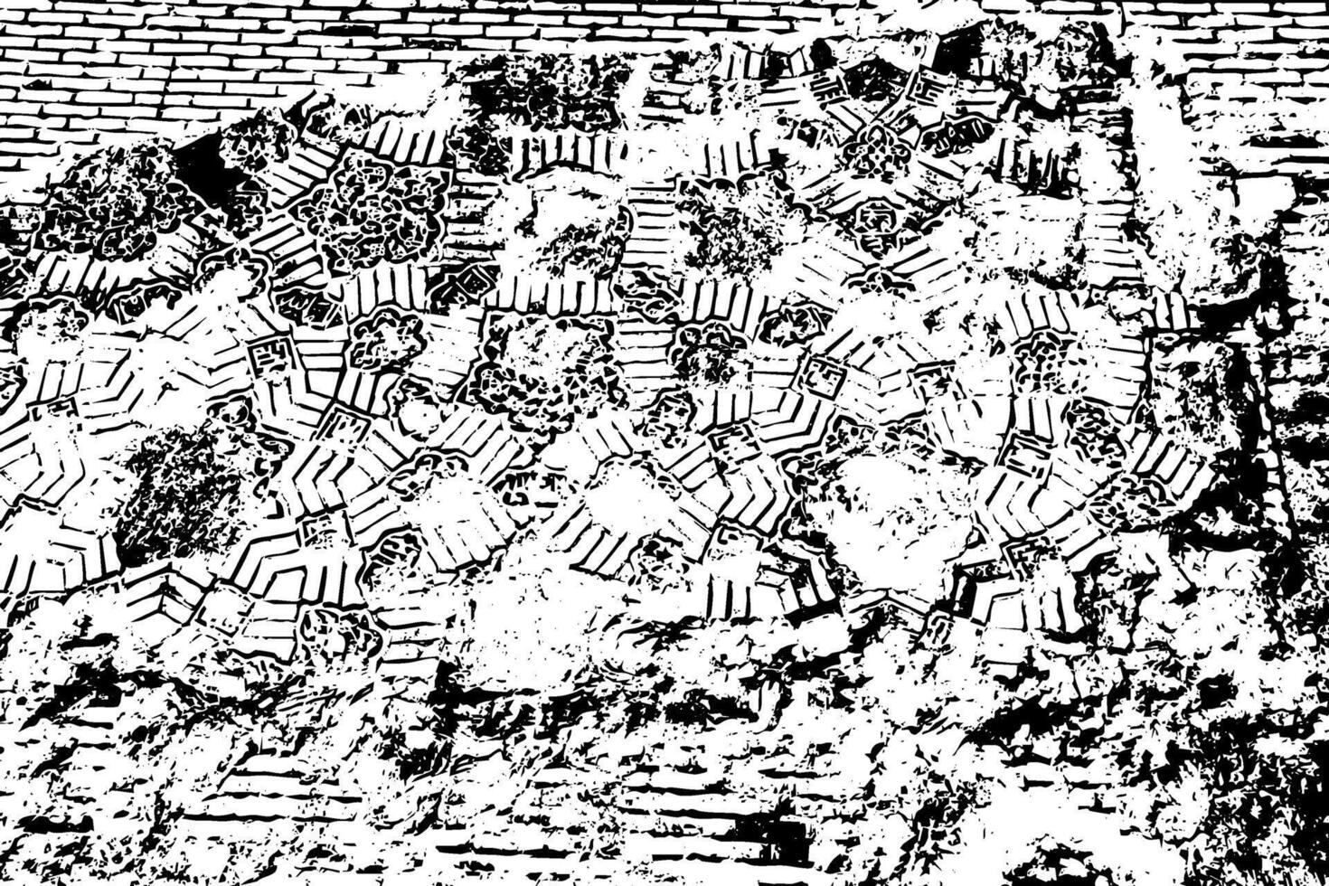 Damaged surface with sophisticated grain formations and authentic wear characteristics, blending weathered details and abstract noise vector