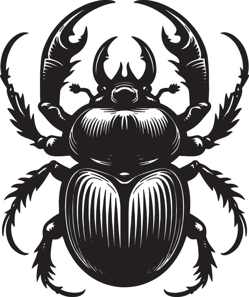 Stag Beetle Artwork for Nature Themed Projects vector