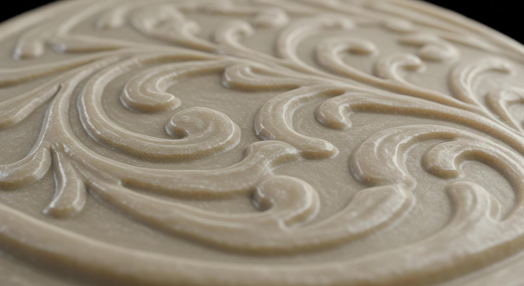 A close up of a marble sculpture carved into intricate shapes, highlighting the fine details and artistry involved in marble craftsmanship. photo
