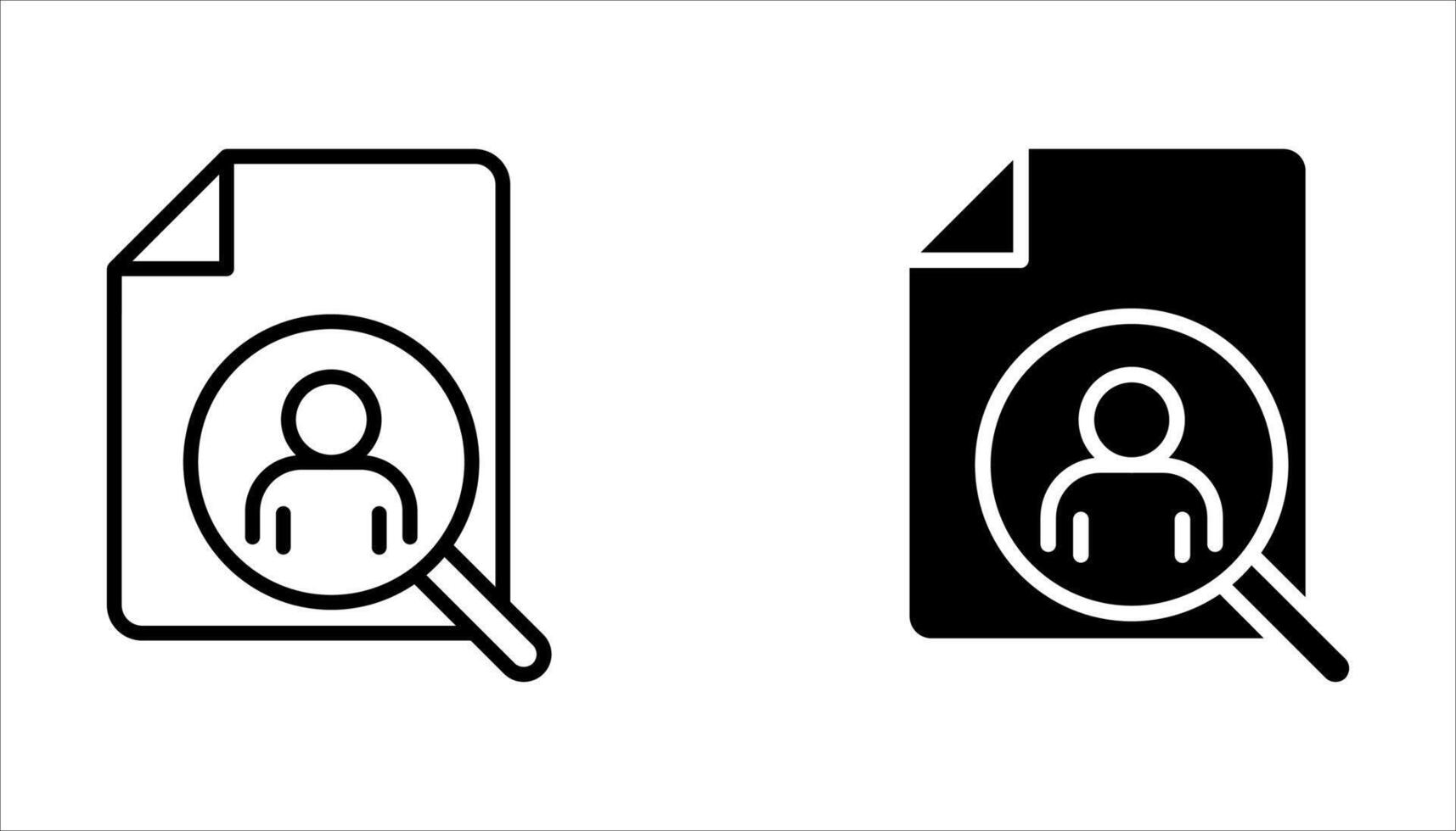 search job icon set on white. vector
