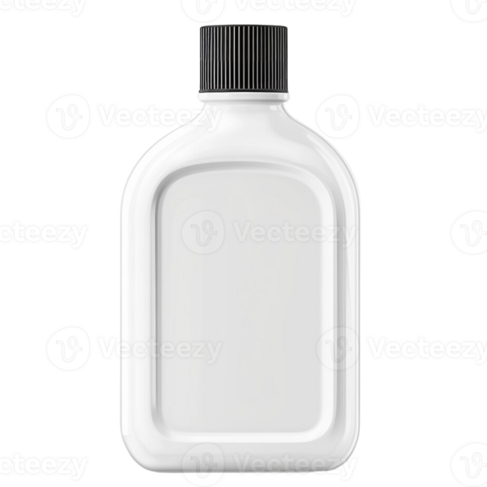 A White Plastic bottle, Illustration png