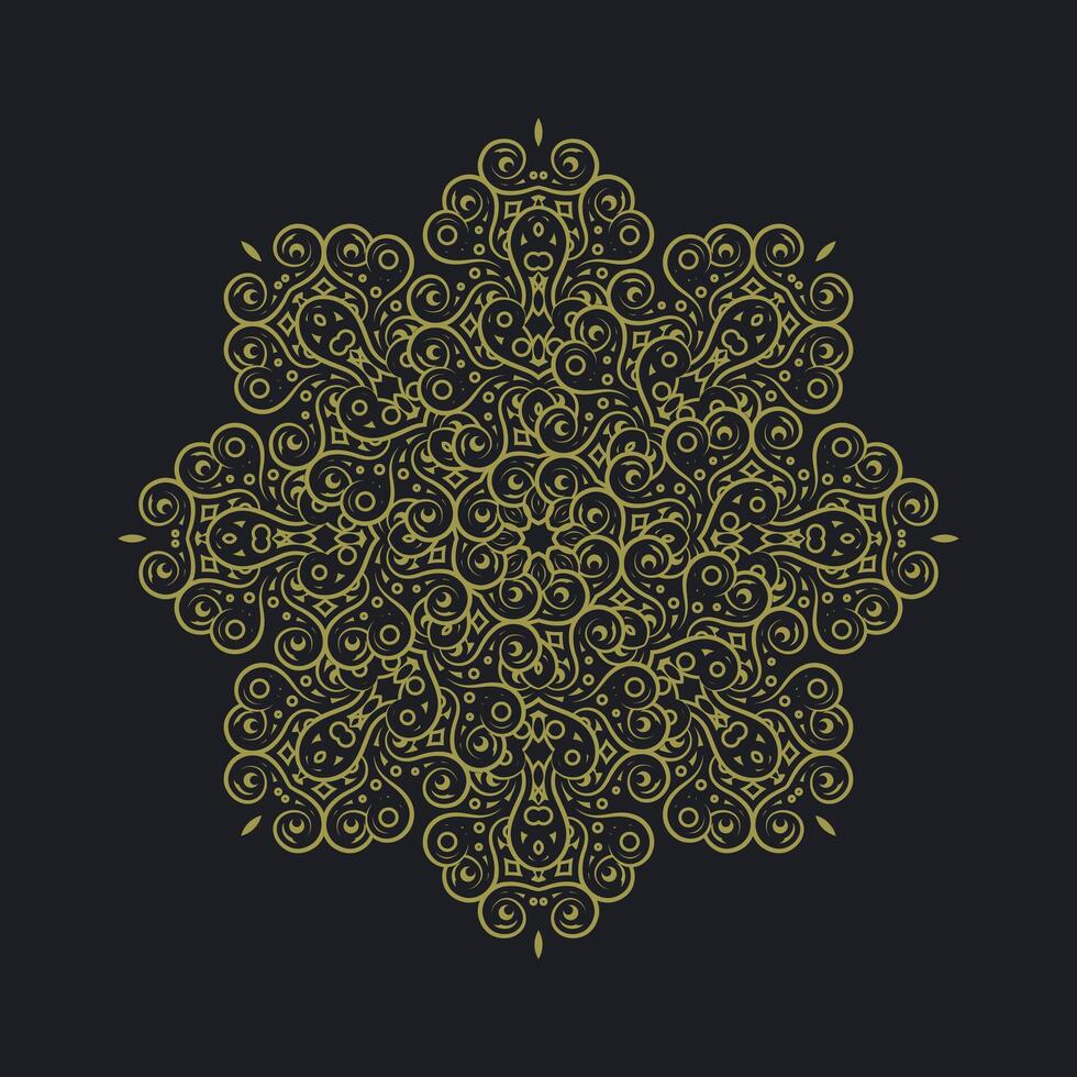 decoration Mandala flat background design template vector