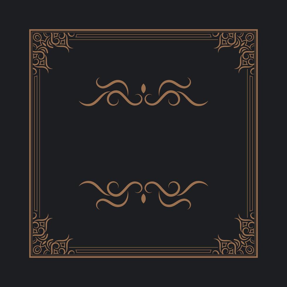 decorative circle line border background vector