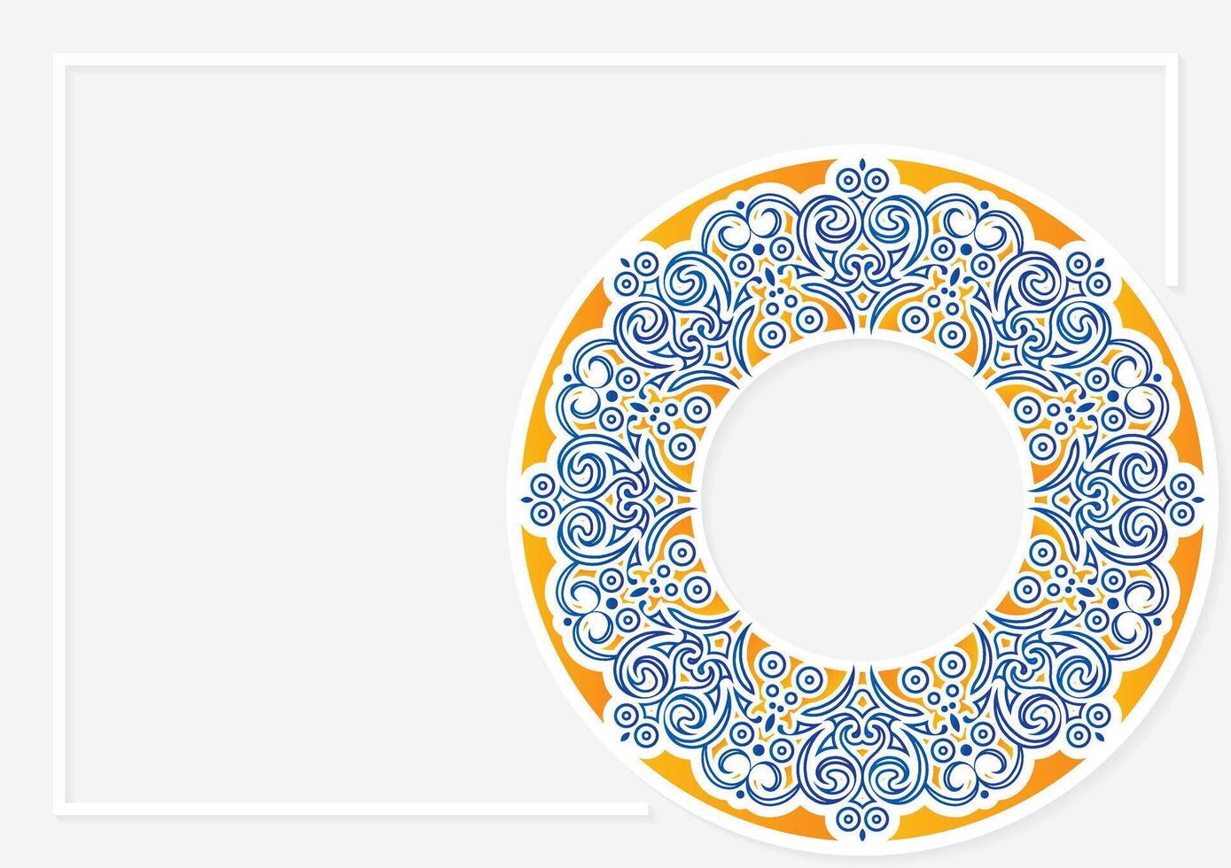 Colorful invitation background style ornamental geometric pattern vector