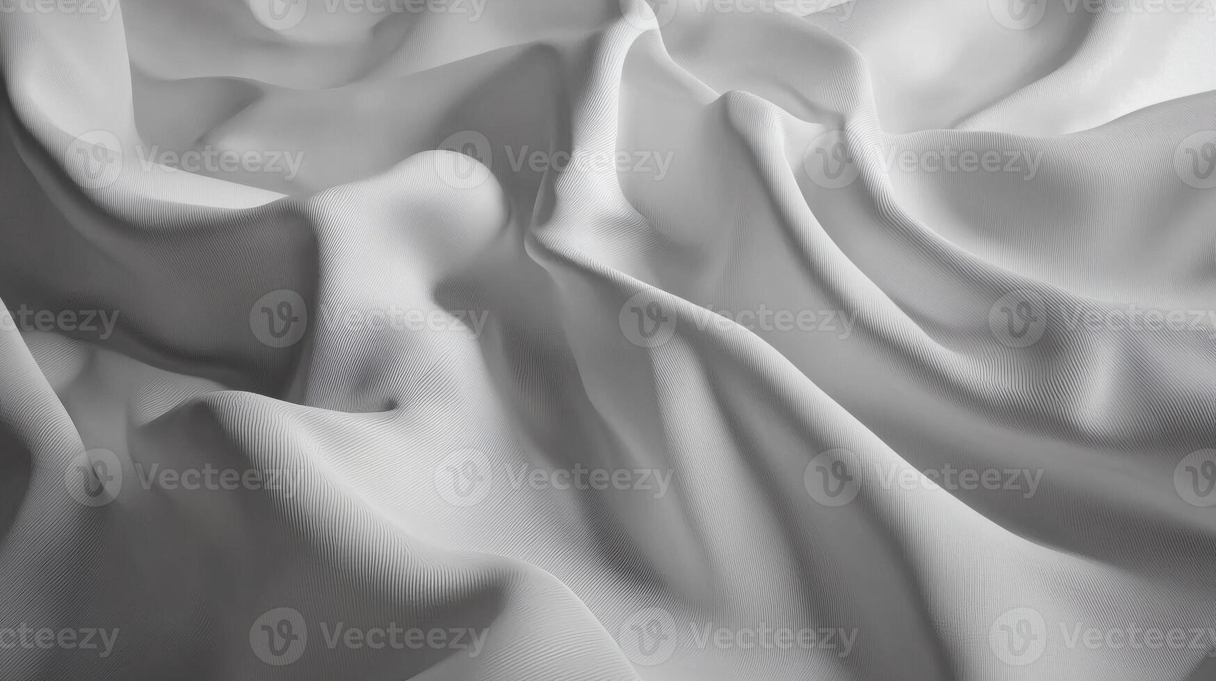 Elegant White Fabric Texture with Soft Draping and Subtle Lighting photo