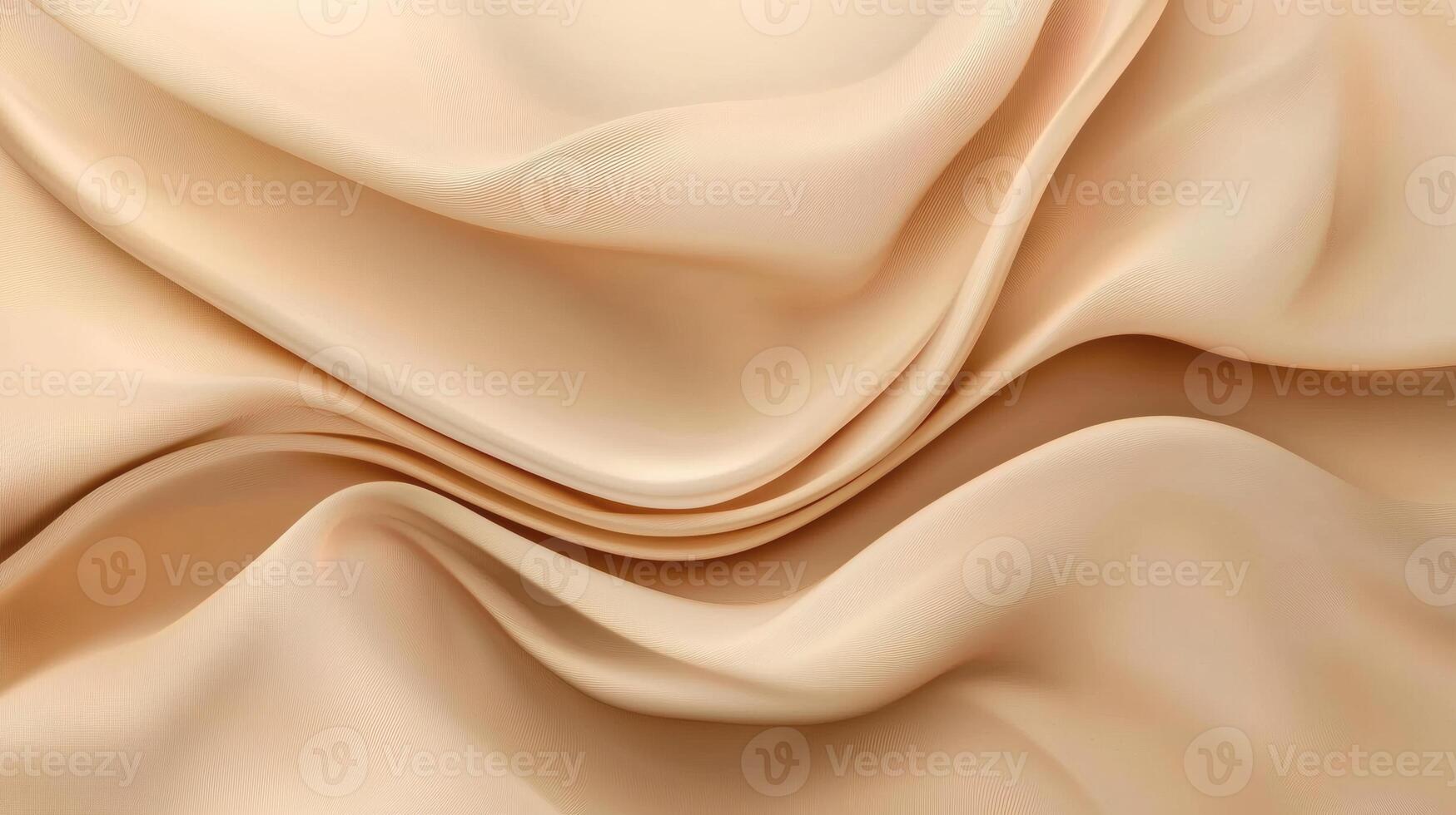 Elegant Beige Fabric Texture with Soft Folds and Delicate Draping photo