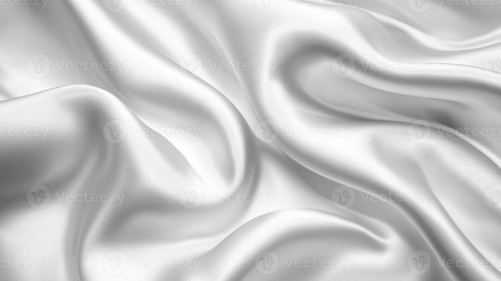 Elegant White Silk Fabric Flowing with Soft Draping and Subtle Shimmer photo