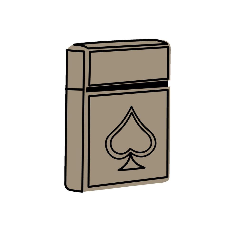 Isolated illustration of the lighter vector