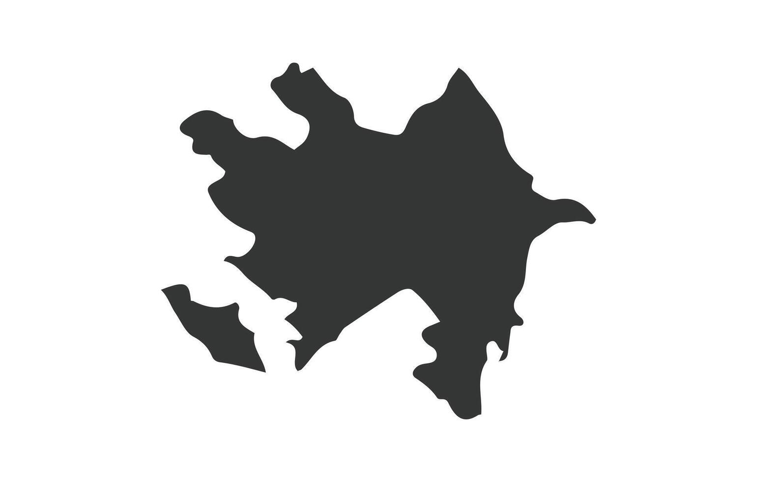 Azerbaijan map icon symbol design vector