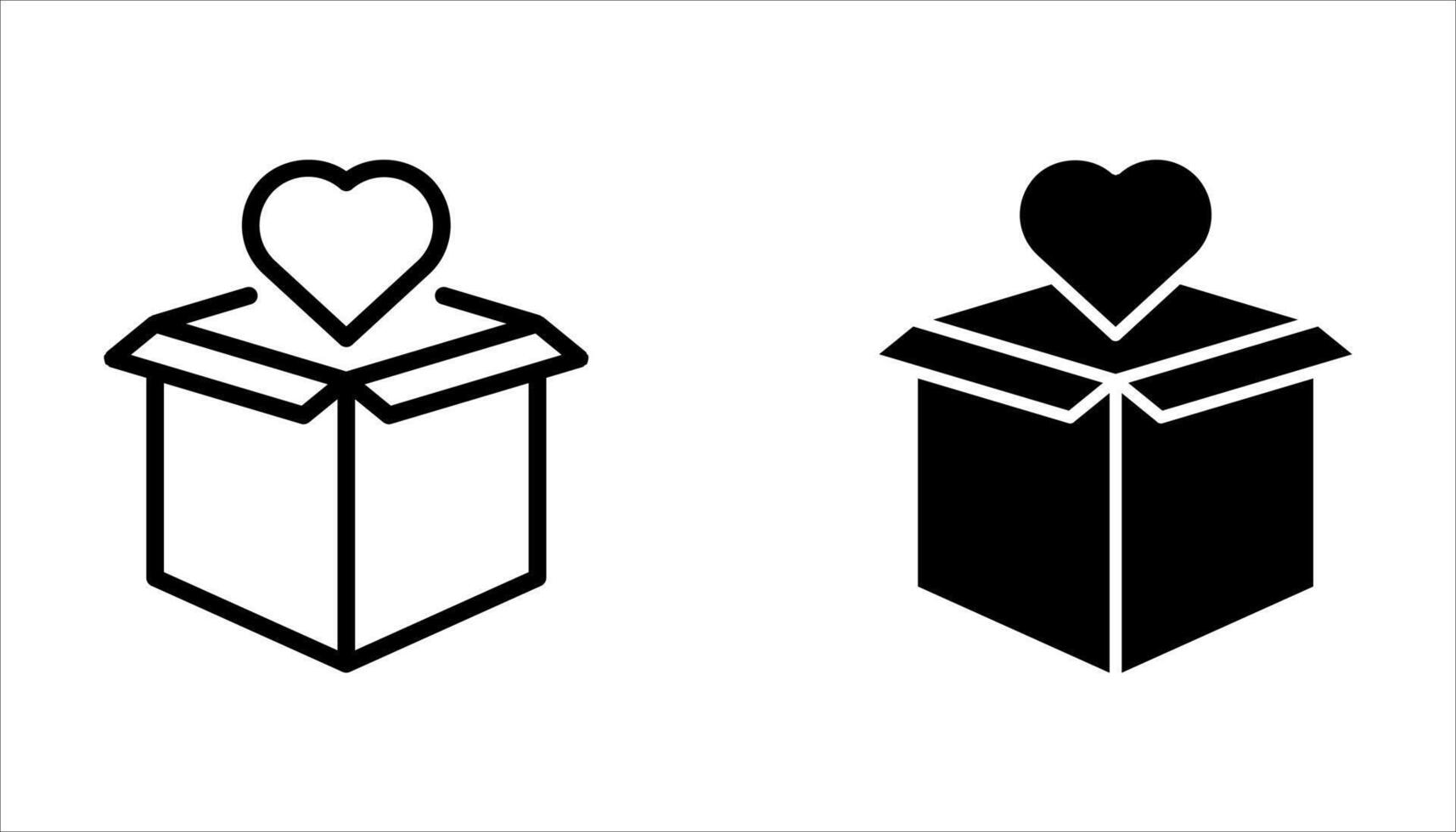 Donation Icon set on White background vector