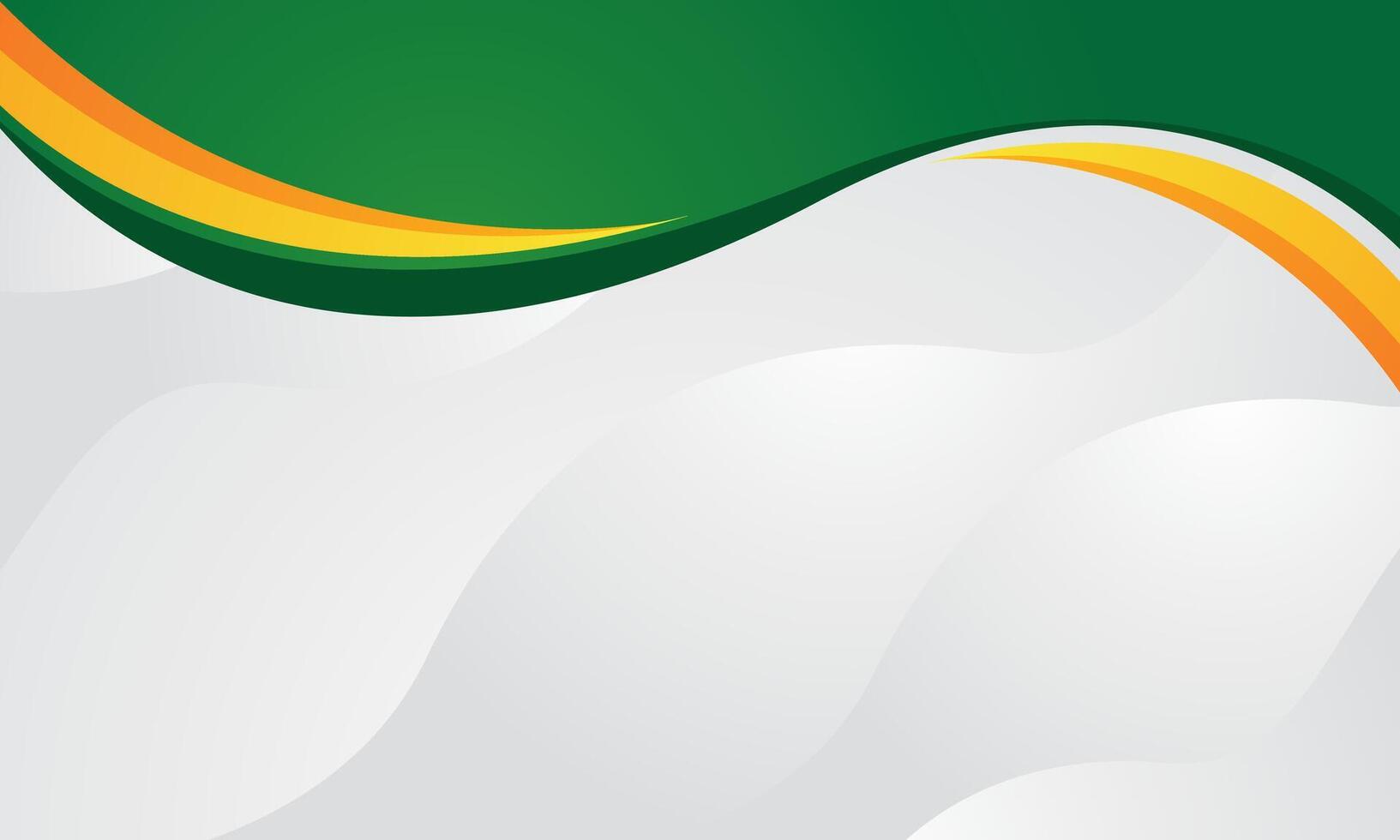 Green wave abstract background banner vector