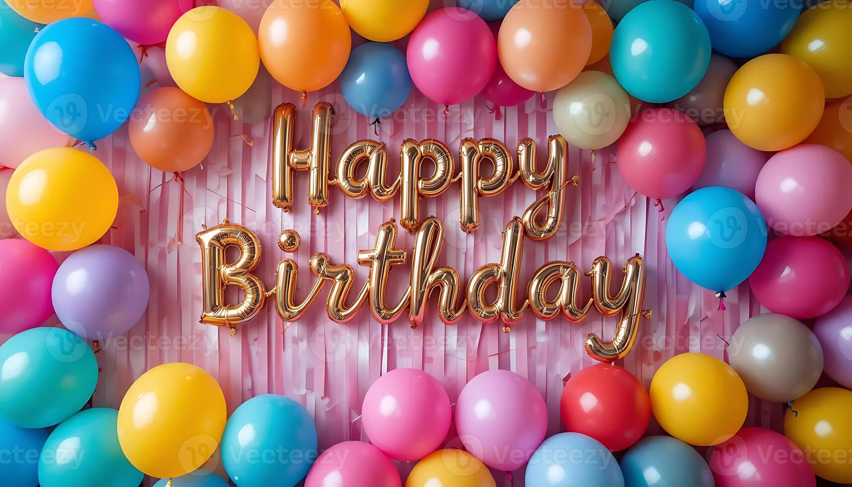 Joyful Burst of Birthday Balloons Festive Party Decor fun happy event design bright holiday photo