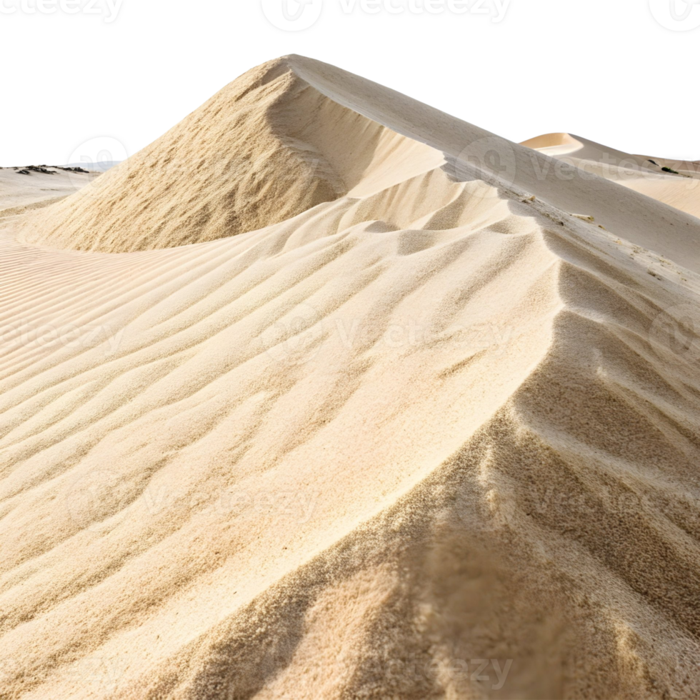Sand dunes form captivating patterns under bright sunlight in an arid location png