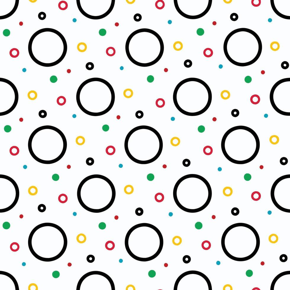a seamless pattern with circles and circles vector