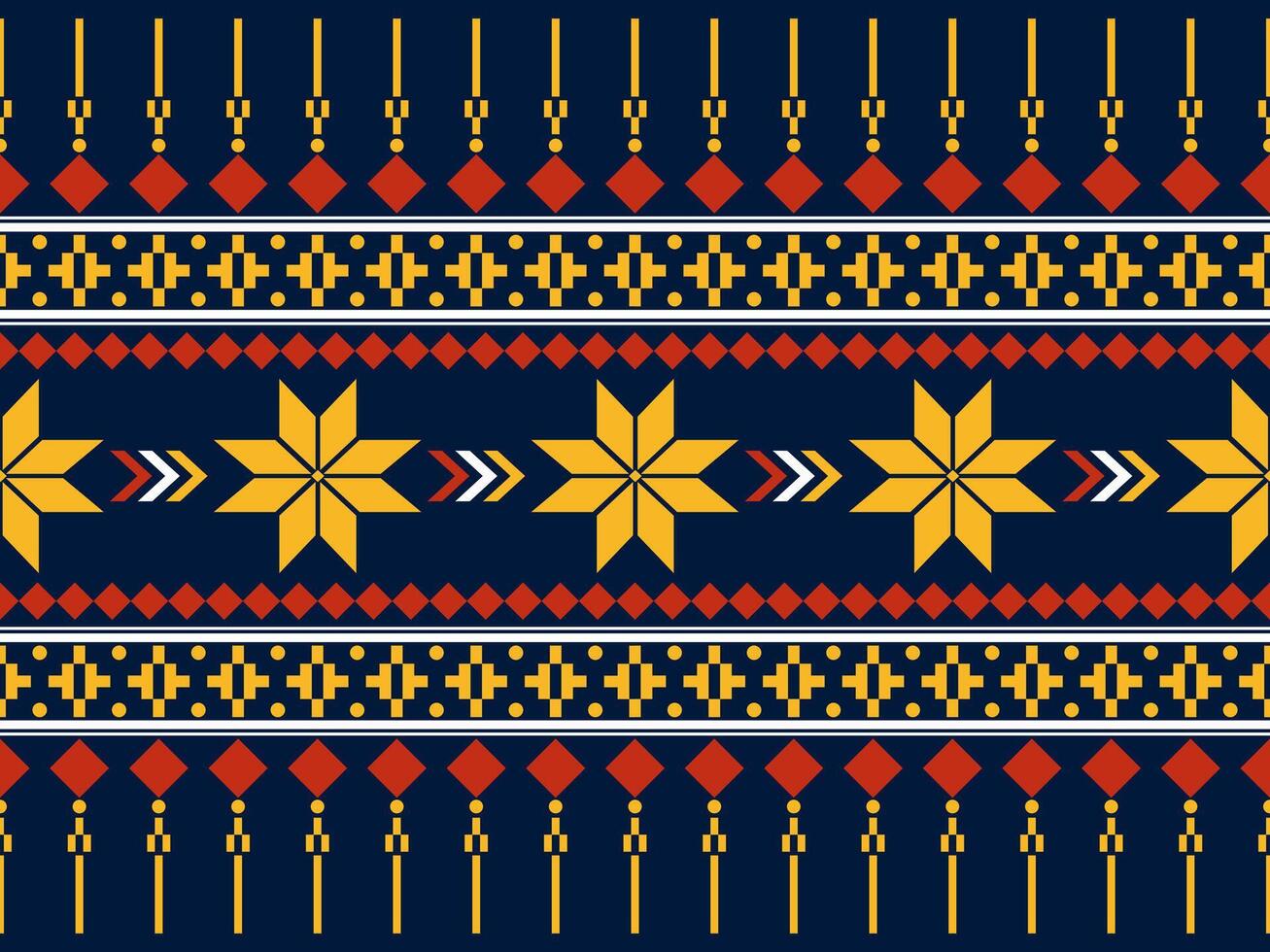 Geometric ethnic pattern background. Aztec. Navajo American. Ethnic pattern design for background, carpet, wallpaper, clothing, wrapping, Batik, fabric, embroidery vector