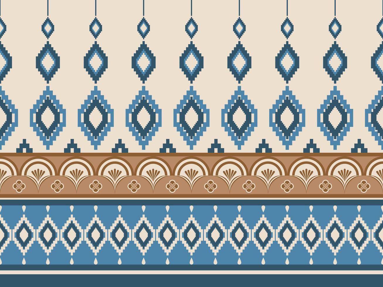 Ethnic seamless pattern. Tribal geometric background. Aztec Boho geometric seamless pattern. Navajo pattern design. Native American style. vector