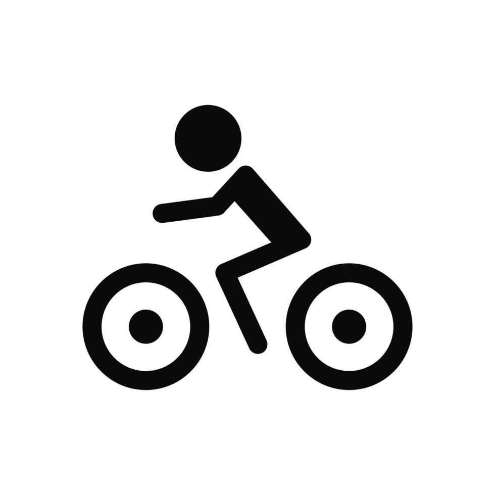 Bicycle illustration on white background vector