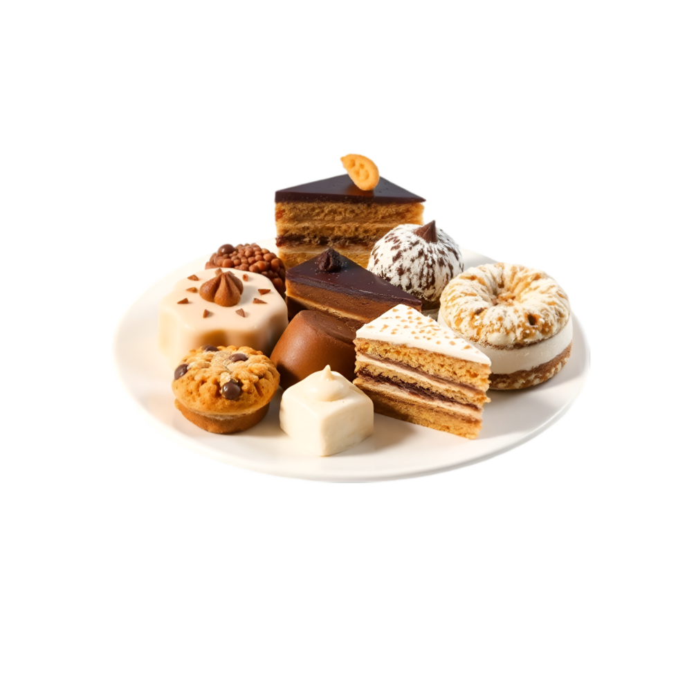 Baked Delights, An Assortment of Cakes and Treats png