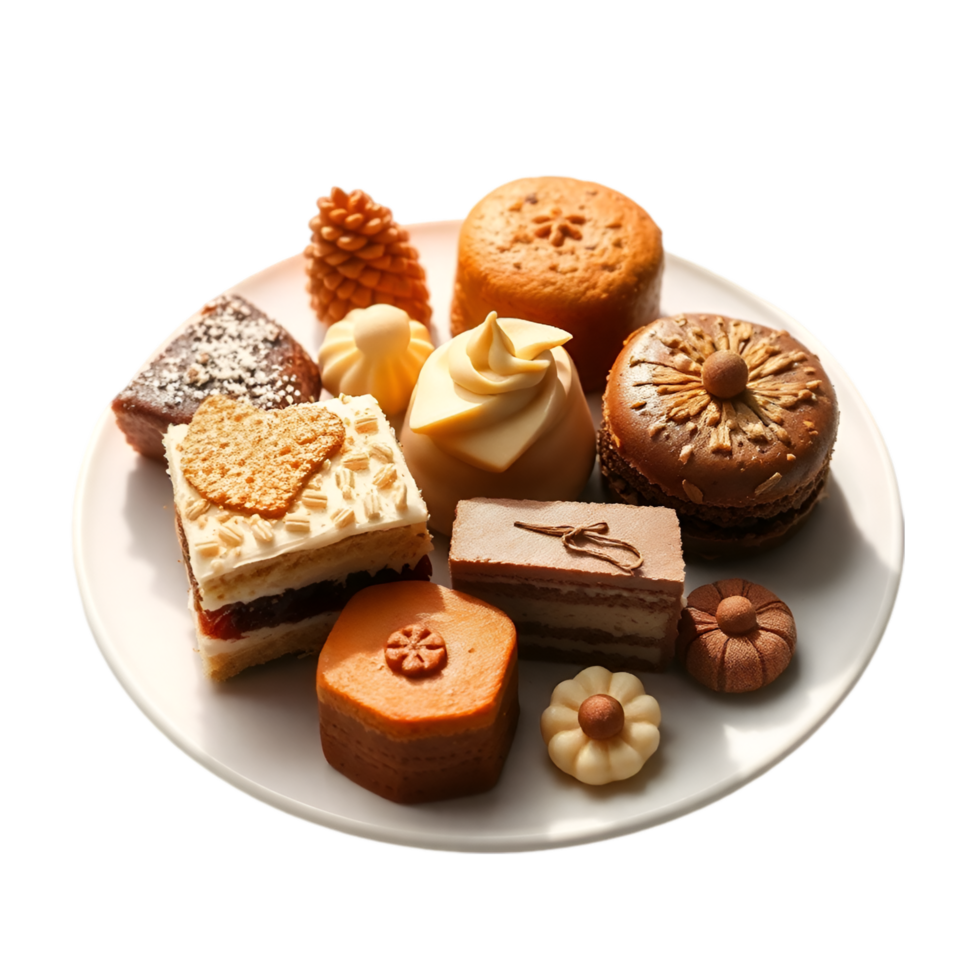 Artisan Pastries, Beautifully Arranged Cakes and Sweets png