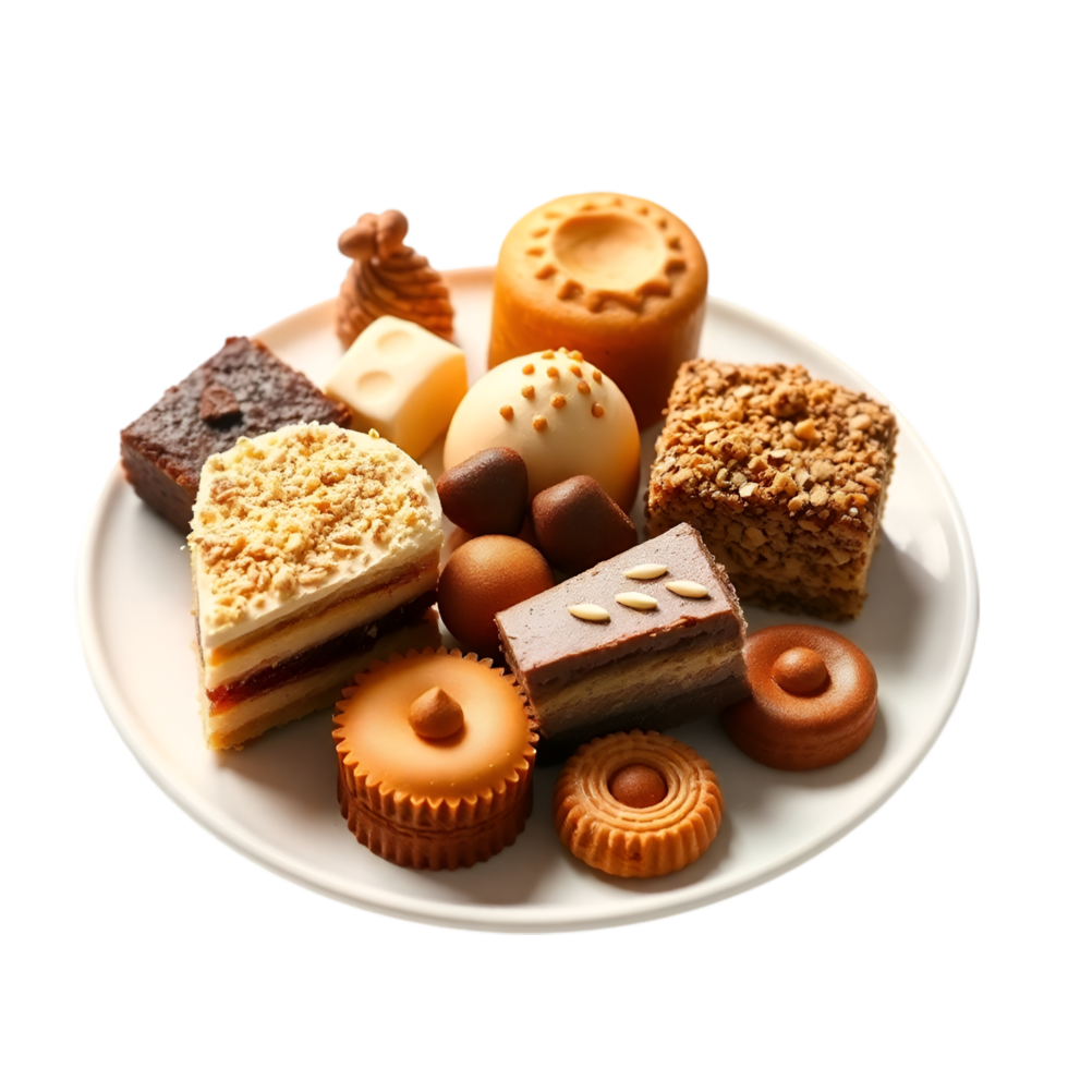 Sweet Treats Display, Cookies, Cakes, and Confections png