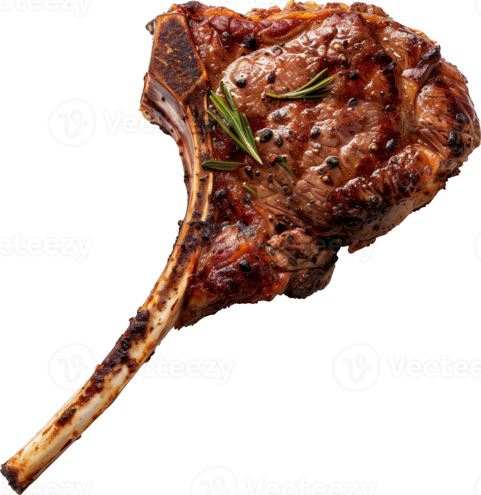 Cooked tomahawk steak png