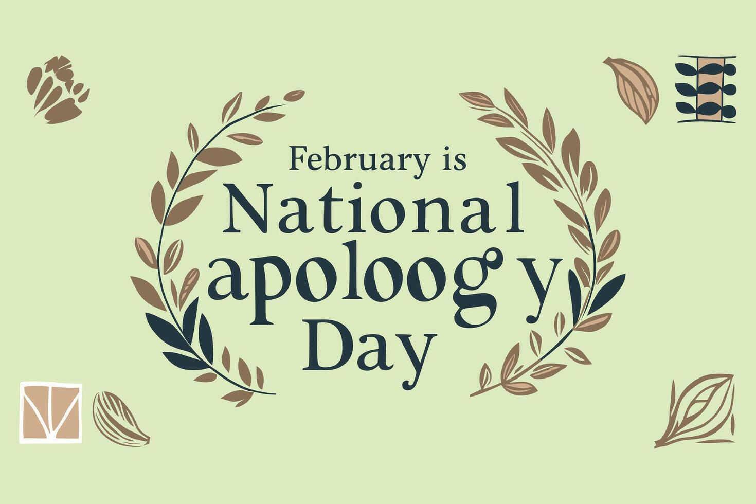 National Apology Day Promotional Illustration Perfect for Social Impact Advocacy vector