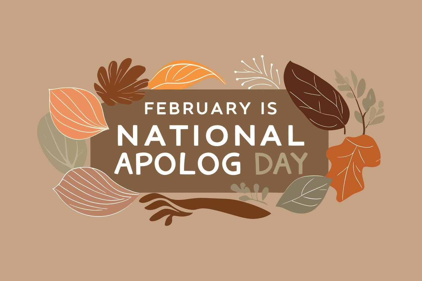 Illustration for National Apology Day Thoughtful Design for Public Awareness vector