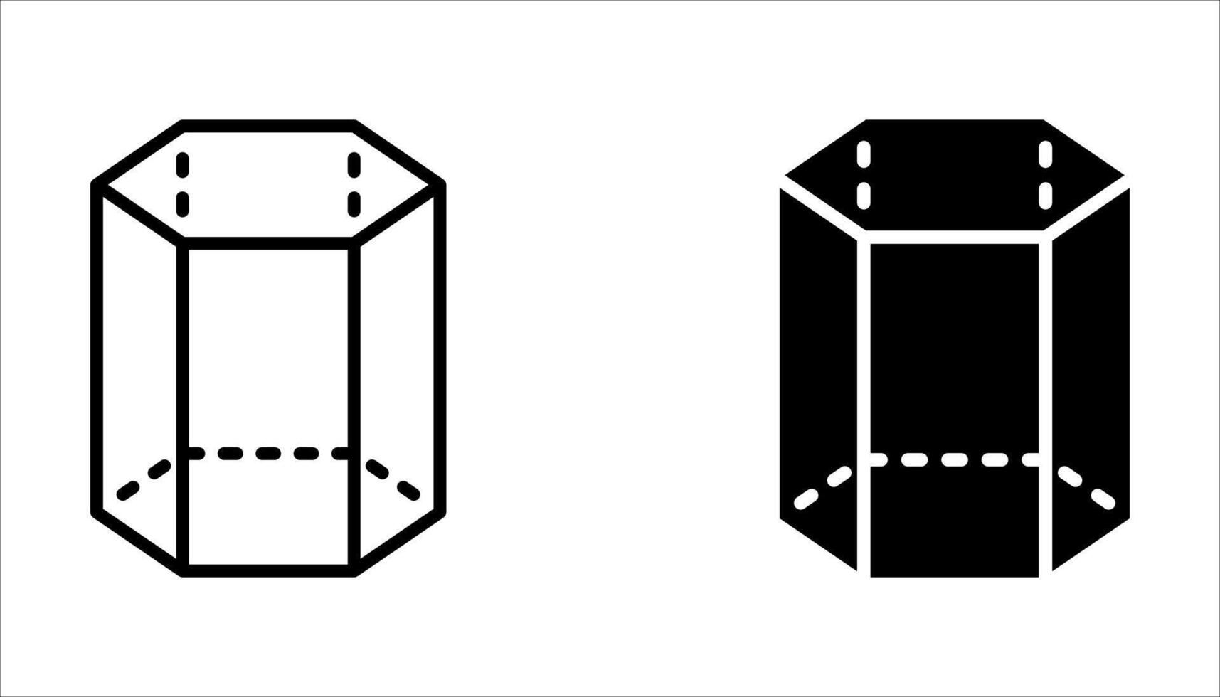 geometry icon set on white vector