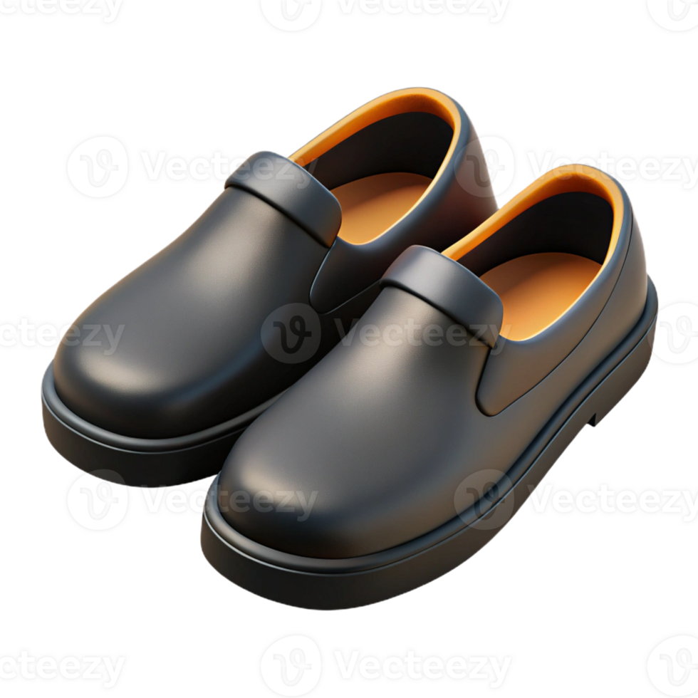 Comfortable Black Slip-On Shoes for Easy Wear png