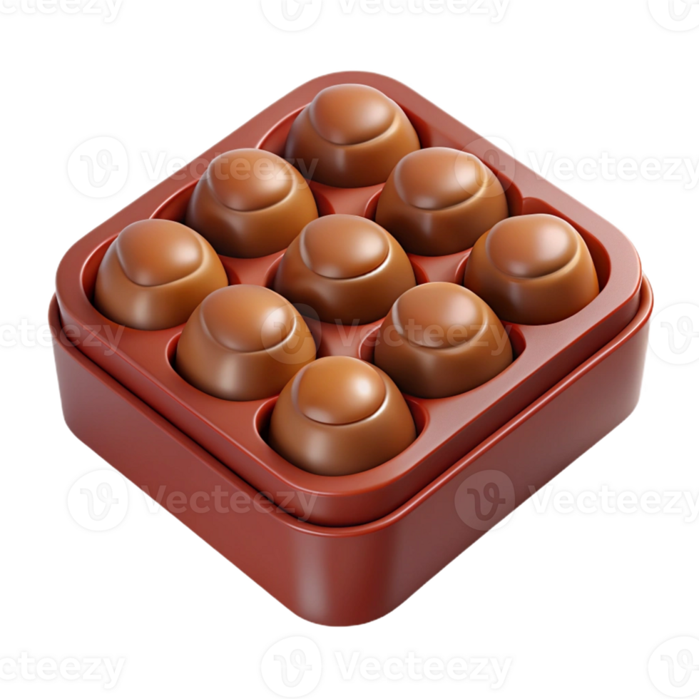 Delicious Assorted Chocolates in a Fancy Box png