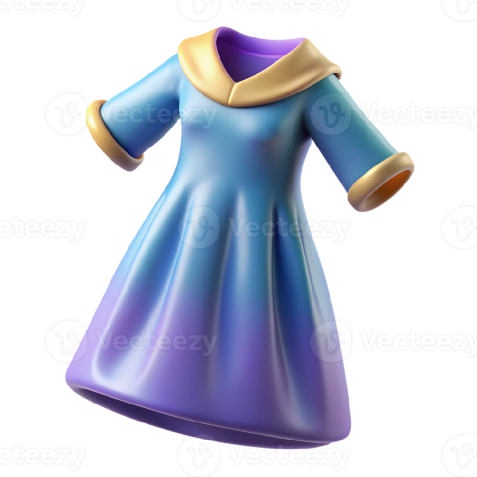 3D Icon of Nightgown for Sleepwear png