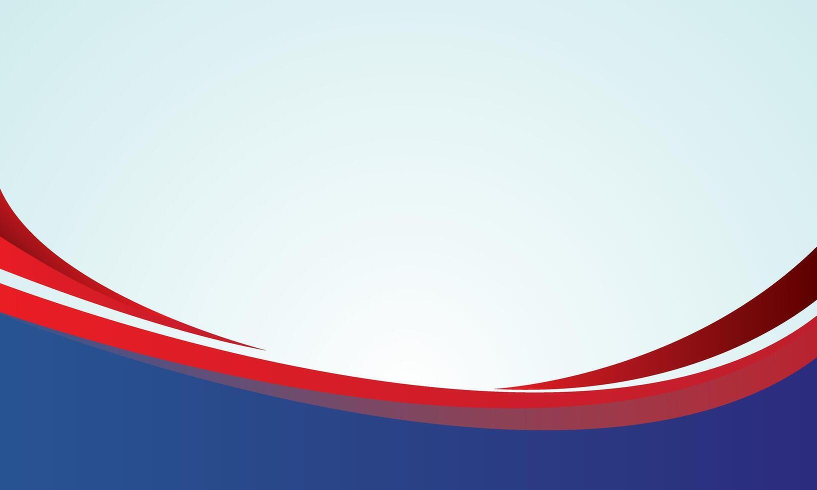 Blue and red abstract waves background vector